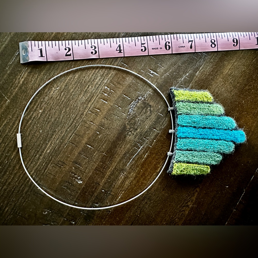 Fiber art necklace—OOAK